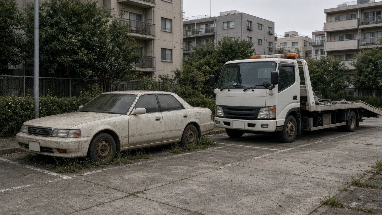 福岡市で放置車両・車検切れの車を即日現金化！廃車・事故車も高価買取