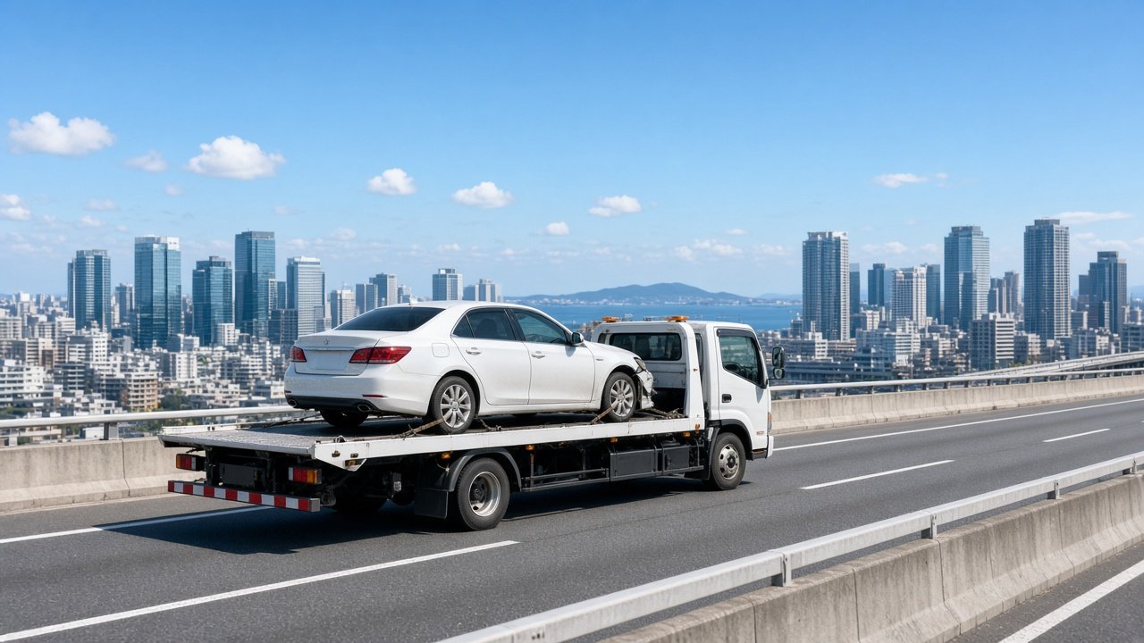 福岡市で廃車・事故車・不動車を高価買取！トラック・重機・中古タイヤも対応
